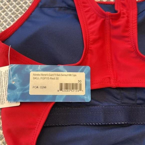 Adoretex girls Guard Polyester Wide Strap Swimsuit size 30 - Picture 9 of 10